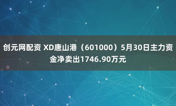 创元网配资 XD唐山港(601000)5月30日主力资金净卖出1746.90万元